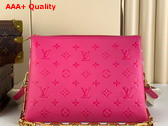 Louis Vuitton Coussin PM Handbag in Rose Miami Pink Lambskin M21773 Replica