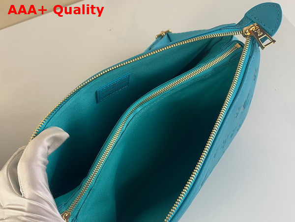 Louis Vuitton Coussin PM Handbag in Turquoise Monogram Embossed Puffy Lambskin M20769 Replica