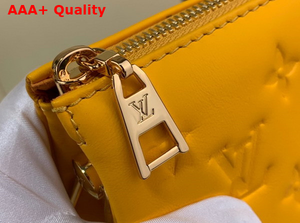 Louis Vuitton Coussin PM Handbag in Yellow Monogram Embossed Puffy Lambskin M20378 Replica