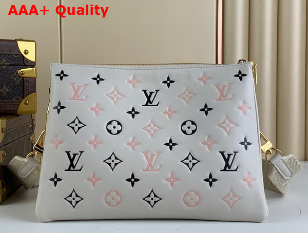 Louis Vuitton Coussin PM Tricolor Bag Beige Lambskin Replica