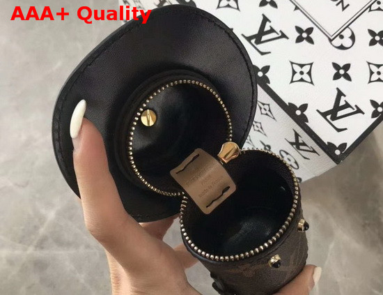 Louis Vuitton Cowboy Bag Charm Monogram Canvas and Calf Leather Replica