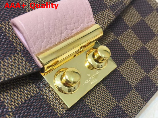 Louis Vuitton Croisette Chain Wallet Magnolia Damier Ebene Canvas N60287 Replica