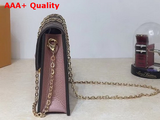 Louis Vuitton Croisette Chain Wallet Magnolia Damier Ebene Canvas N60287 Replica