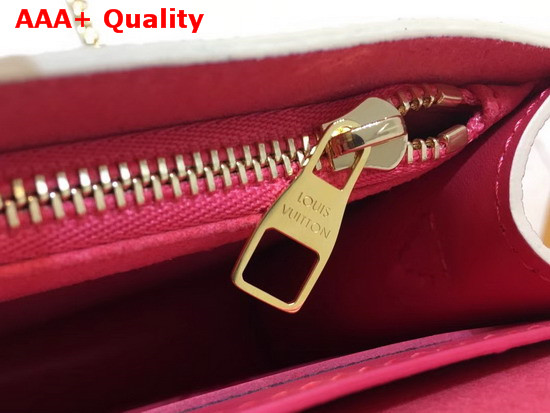 Louis Vuitton Croisette Chain Wallet Rose Papaye Damier Azur Canvas N60358 Replica