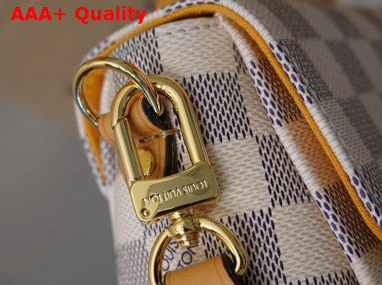 Louis Vuitton Croisette Handbag in Damier Azur Canvas and Hand Braided Leather Shoulder Strap N50053 Replica