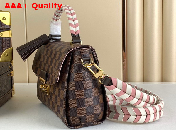 Louis Vuitton Croisette Handbag in Damier Ebene Coated Canvas N40451 Replica