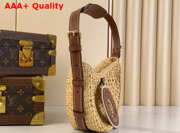 Louis Vuitton Croissant MM Handbag in Natural Raffia M24811 Replica