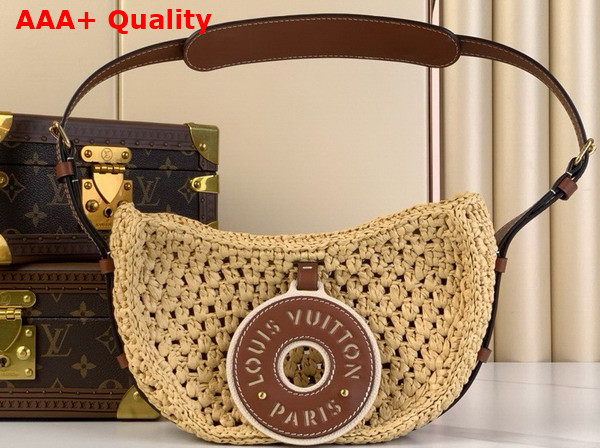 Louis Vuitton Croissant MM Handbag in Natural Raffia M24811 Replica