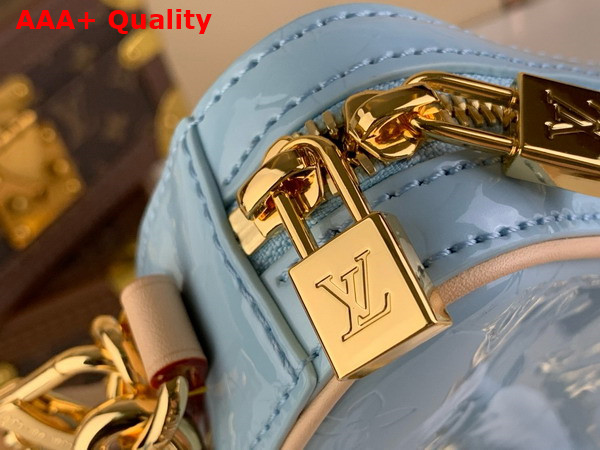 Louis Vuitton Croissant PM Bag in Sky Monogram Vernis Embossed Cowhide Leather M24021 Replica