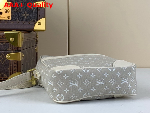 Louis Vuitton Crossbody Bag in Grey Monogram Jacquard Denim Replica