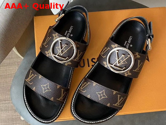 Louis Vuitton Crossroads Comfort Sandal Monogram Canvas Replica