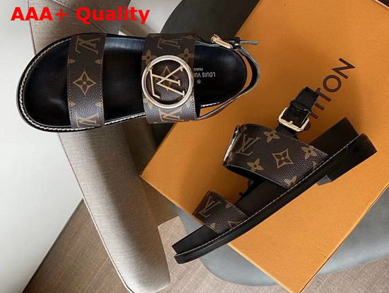 Louis Vuitton Crossroads Comfort Sandal Monogram Canvas Replica