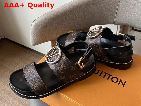 Louis Vuitton Crossroads Comfort Sandal Monogram Canvas Replica