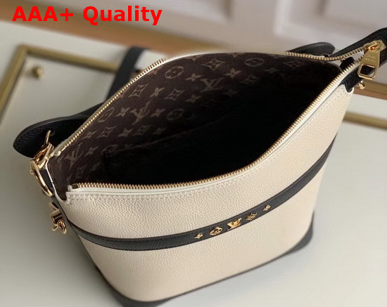 Louis Vuitton Cruiser PM Cream Black Calfskin Leather M57813 Replica