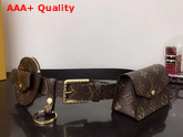 Louis Vuitton Daily Multi Pocket 30mm Belt in Monogram Canvas and Plain Calf Leather Lining M0236Y Replica