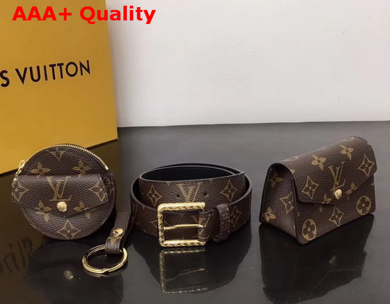 Louis Vuitton Daily Multi Pocket 30mm Belt in Monogram Canvas and Plain Calf Leather Lining M0236Y Replica