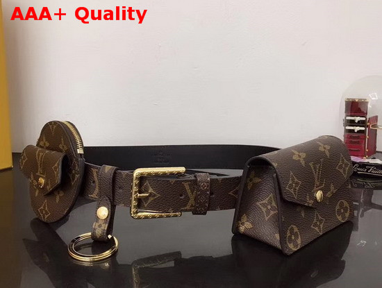 Louis Vuitton Daily Multi Pocket 30mm Belt in Monogram Canvas and Plain Calf Leather Lining M0236Y Replica