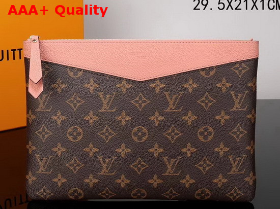 Louis Vuitton Daily Pouch Monogram Peach Replica