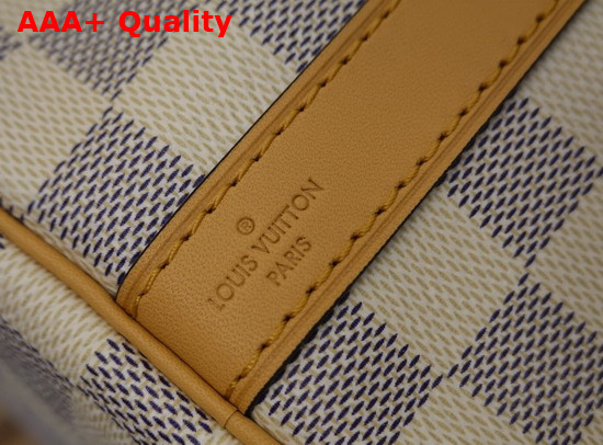 Louis Vuitton Damier Azur Canvas Speedy Bandouliere 30 Features a Detachable Braided Strap in Leather N50054 Replica