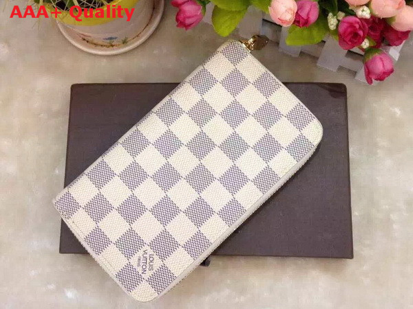 Louis Vuitton Damier Azur Canvas Zippy Compact Wallet N60029 Replica