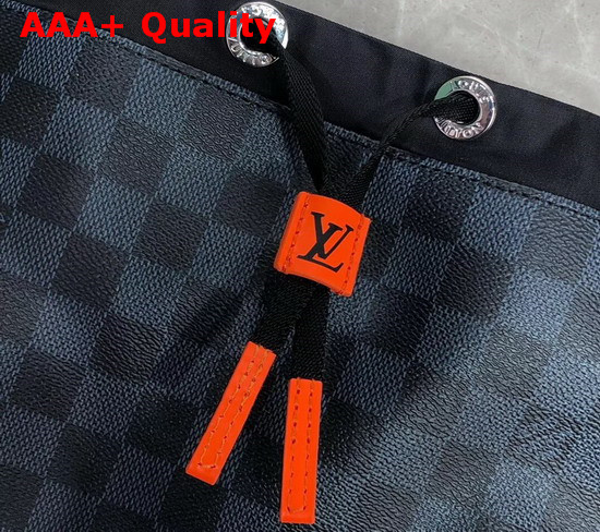 Louis Vuitton Damier Cobalt Race Drawstring Backpack N40170 Replica