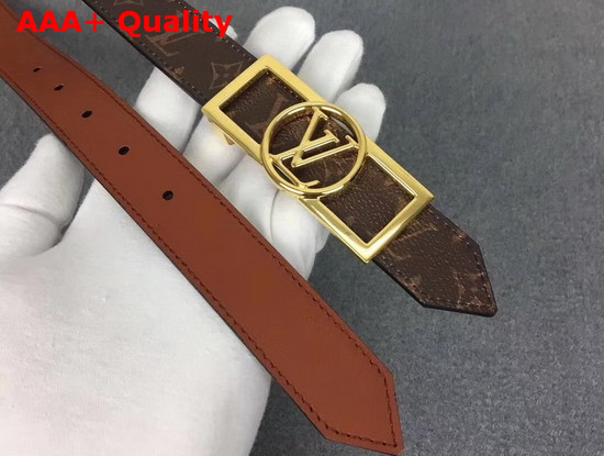 Louis Vuitton Dauphine 25mm Reversible Belt Tan M0196U Replica