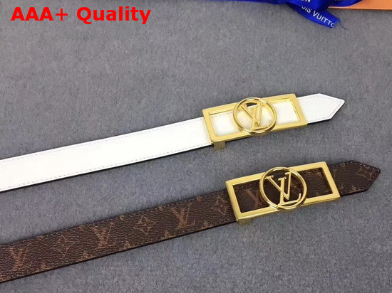 Louis Vuitton Dauphine 25mm Reversible Belt White M0208U Replica