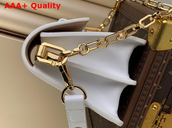 Louis Vuitton Dauphine East West Handbag in White Calfskin Leather M20739 Replica