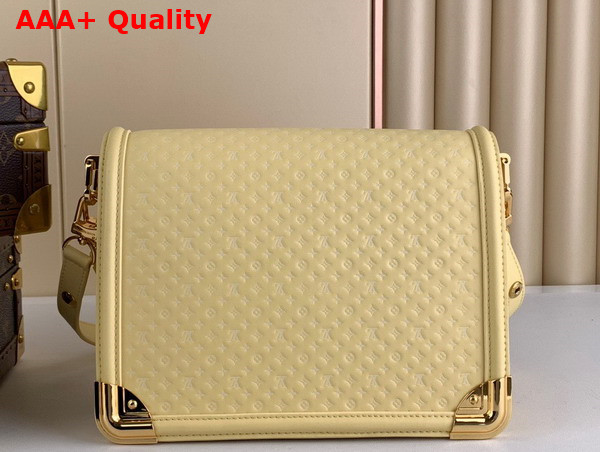 Louis Vuitton Dauphine MM Handbag in Yellow Calfskin Nano Size Monogram Pattern Replica