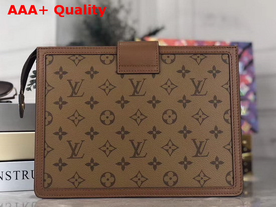 Louis Vuitton Dauphine Pochette Voyage MM Monogram Reverse Canvas Replica