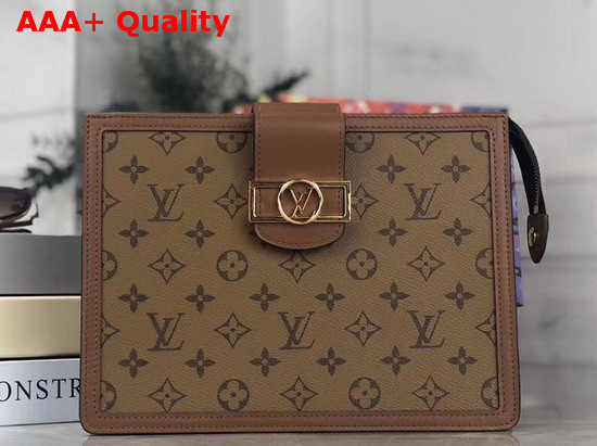 Louis Vuitton Dauphine Pochette Voyage MM Monogram Reverse Canvas Replica