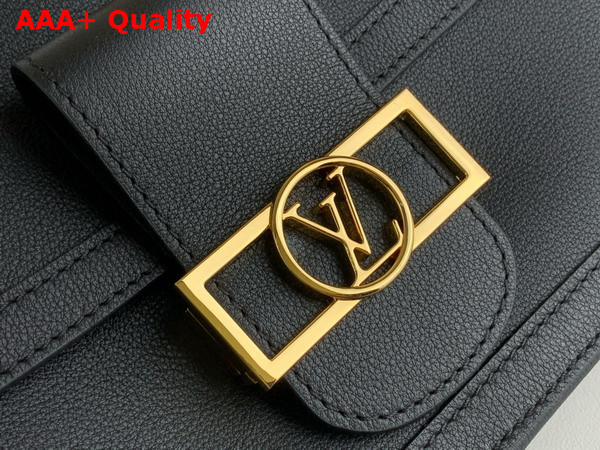 Louis Vuitton Dauphine Soft MM Handbag in Black Calfskin M25209 Replica