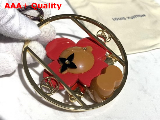 Louis Vuitton Decoration Vivienne Swing Red Gold Color Metal Frame GI0301 Replica