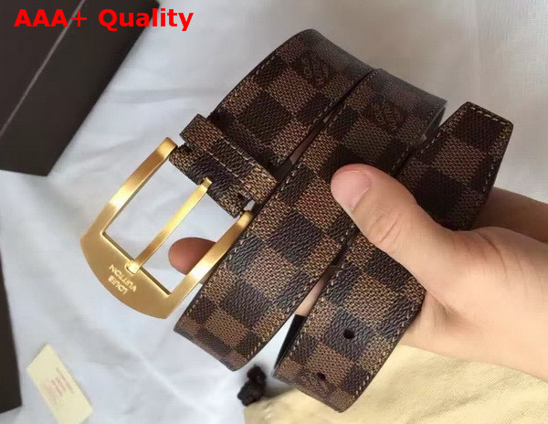 Louis Vuitton Detroit Belt 35mm Damier Ebene Canvas Replica