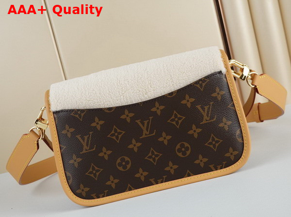 Louis Vuitton Diane Handbag in Monogram Coated Canvas and Shearling M46317 Replica