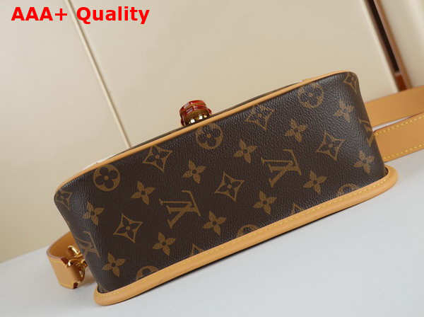 Louis Vuitton Diane Handbag in Monogram Coated Canvas and Shearling M46317 Replica