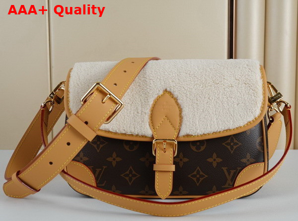 Louis Vuitton Diane Handbag in Monogram Coated Canvas and Shearling M46317 Replica