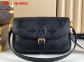 Louis Vuitton Diane Satchel in Black Monogram Empreinte Leather M46386 Replica