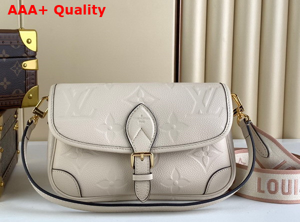 Louis Vuitton Diane Satchel in Creme Monogram Empreinte Leather M46388 Replica