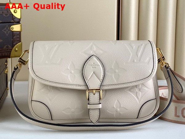 Louis Vuitton Diane Satchel in Creme Monogram Empreinte Leather M46388 Replica