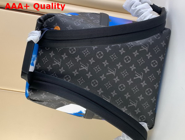 Louis Vuitton Discovery Backpack Blue and Violet Sunrise Monogram Eclipse Coated Canvas M21429 Replica