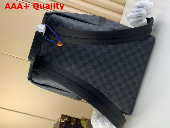 Louis Vuitton Discovery Backpack Damier Graphite Canvas with the Pastel Tones of the Giraffe Elephant and Tiger N45275 Replica