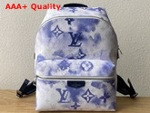 Louis Vuitton Discovery Backpack Monogram Watercolor Blue Coated Canvas M45760 Replica