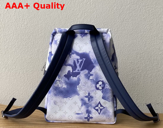 Louis Vuitton Discovery Backpack Monogram Watercolor Blue Coated Canvas M45760 Replica