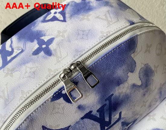 Louis Vuitton Discovery Backpack Monogram Watercolor Blue Coated Canvas M45760 Replica