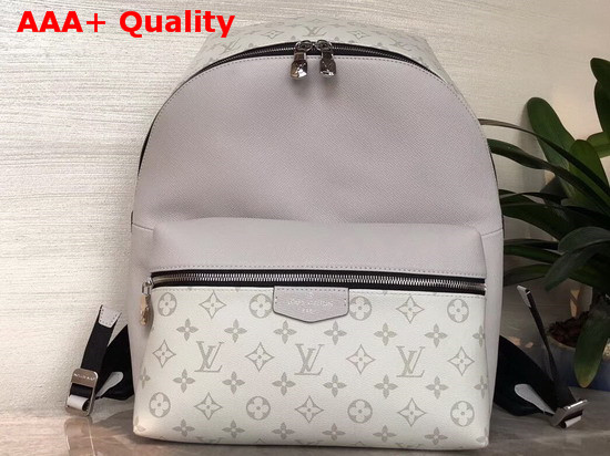 Louis Vuitton Discovery Backpack PM White Monogram Canvas and Taiga Leather M30232 Replica