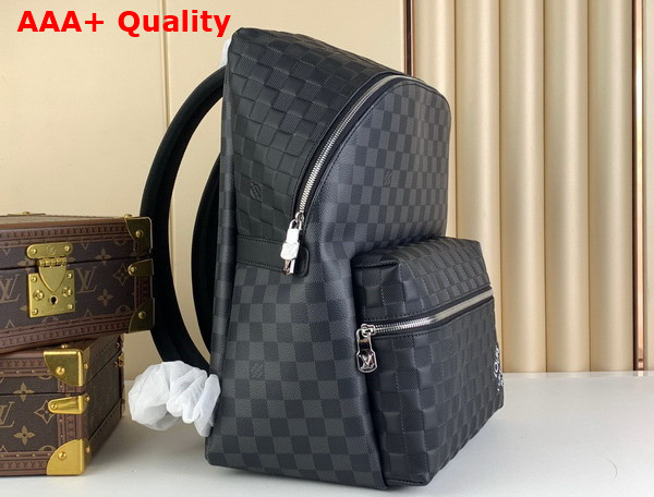 Louis Vuitton Discovery Backpack PM Damier Infini Cowhide Leather and Damier Graphite Coated Canvas N40436 Replica