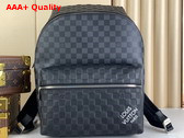 Louis Vuitton Discovery Backpack PM Damier Infini Cowhide Leather and Damier Graphite Coated Canvas N40436 Replica