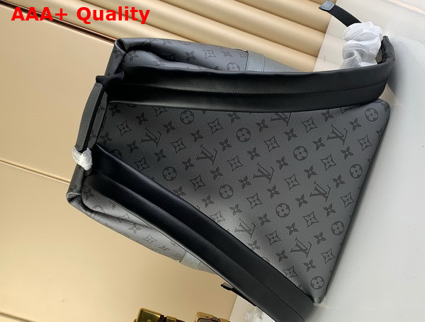 Louis Vuitton Discovery Backpack PM Gunmetal Gray Monogram Coated Canvas and Taiga Cowhide Leather M30835 Replica