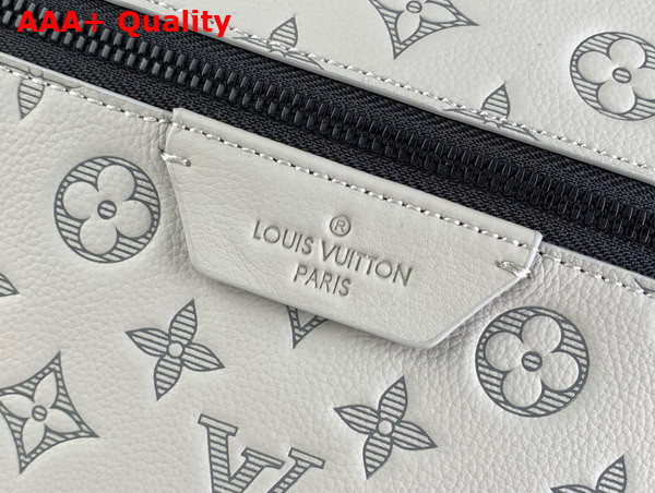 Louis Vuitton Discovery Backpack in Anthracite Gray Calf Leather with an Embossed Monogram Pattern M46557 Replica